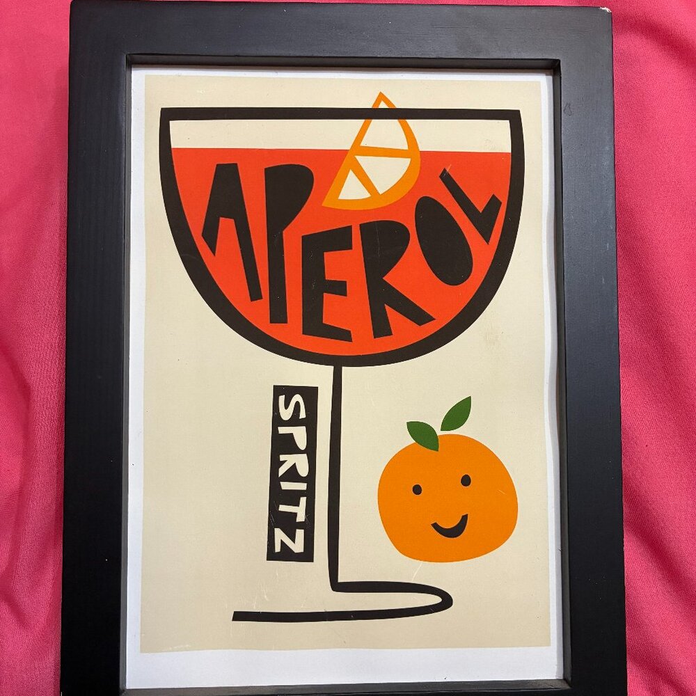 Aperol Framed Artwork